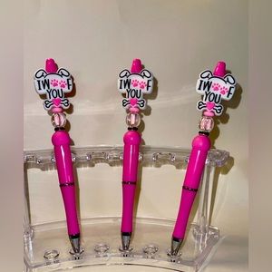 Handmade beaded pens the perfect gift for a dog mom